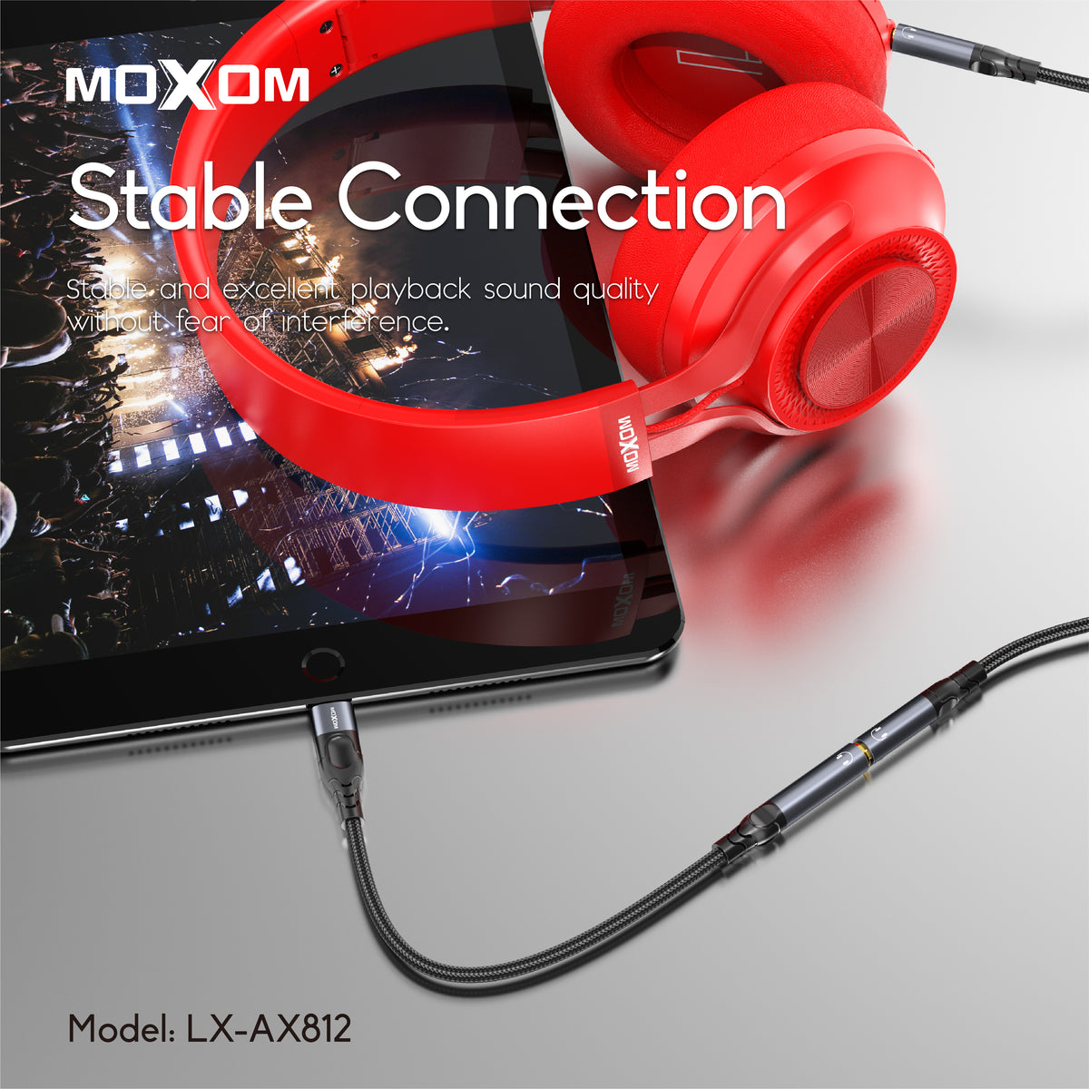 Moxom LX-AX812 Type-C to 3.5mm AUX Audio Adapter