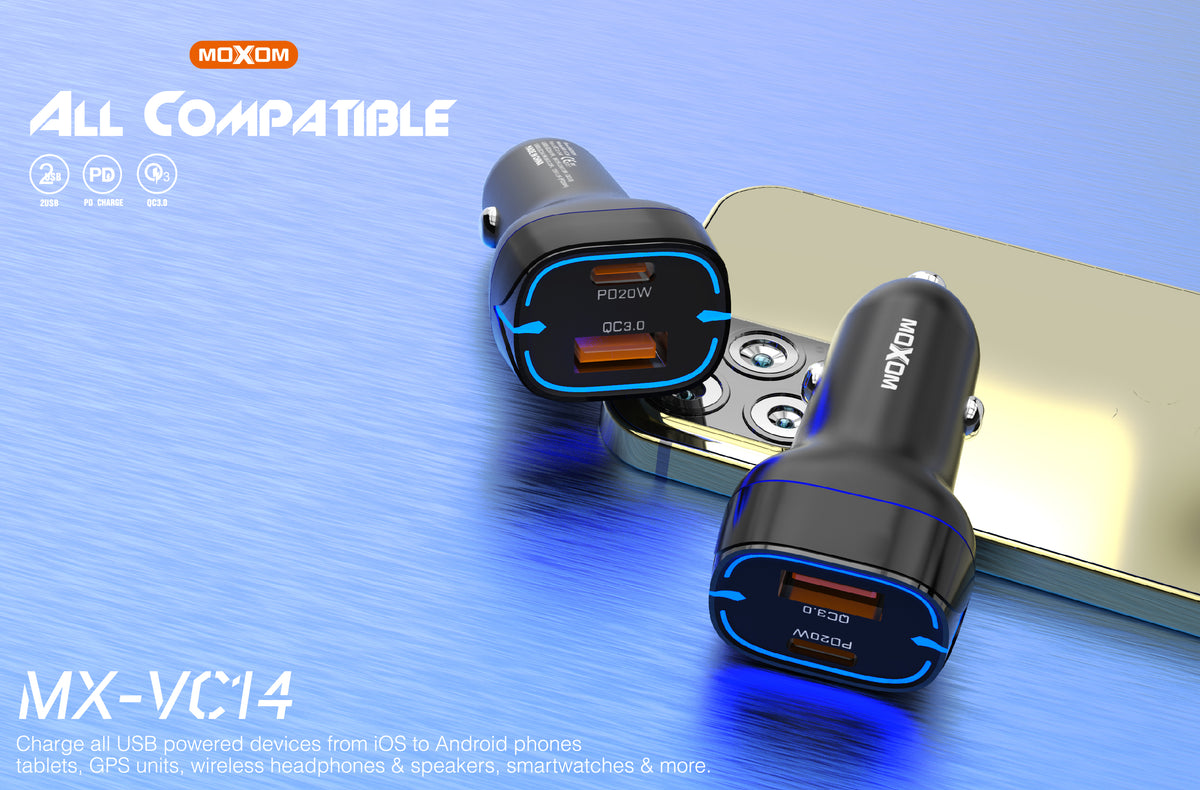 Moxom MX-VC14 Car Charger USB-C PD 20W