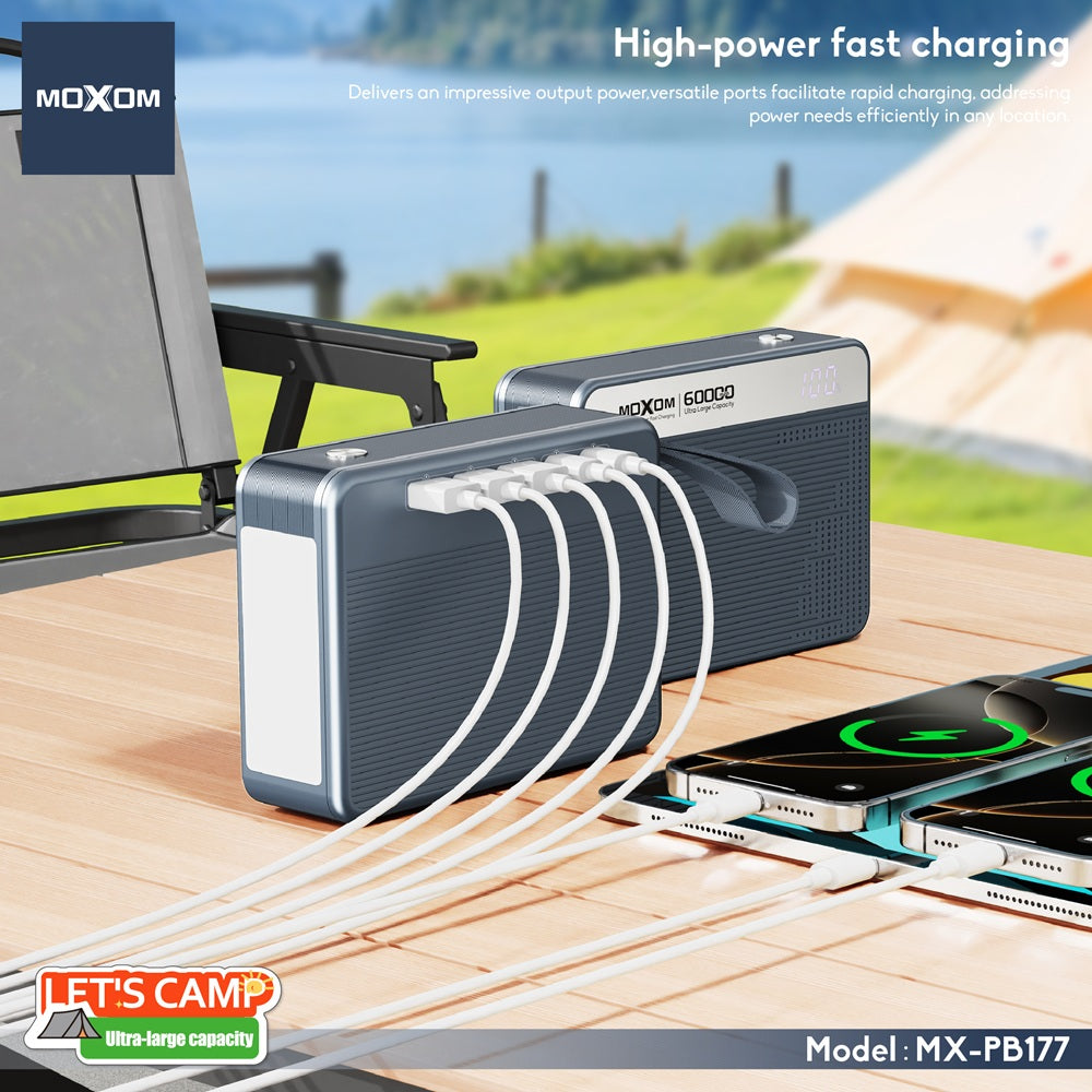 Moxom MX-PB177 60000mAh High-Capacity Power Bank