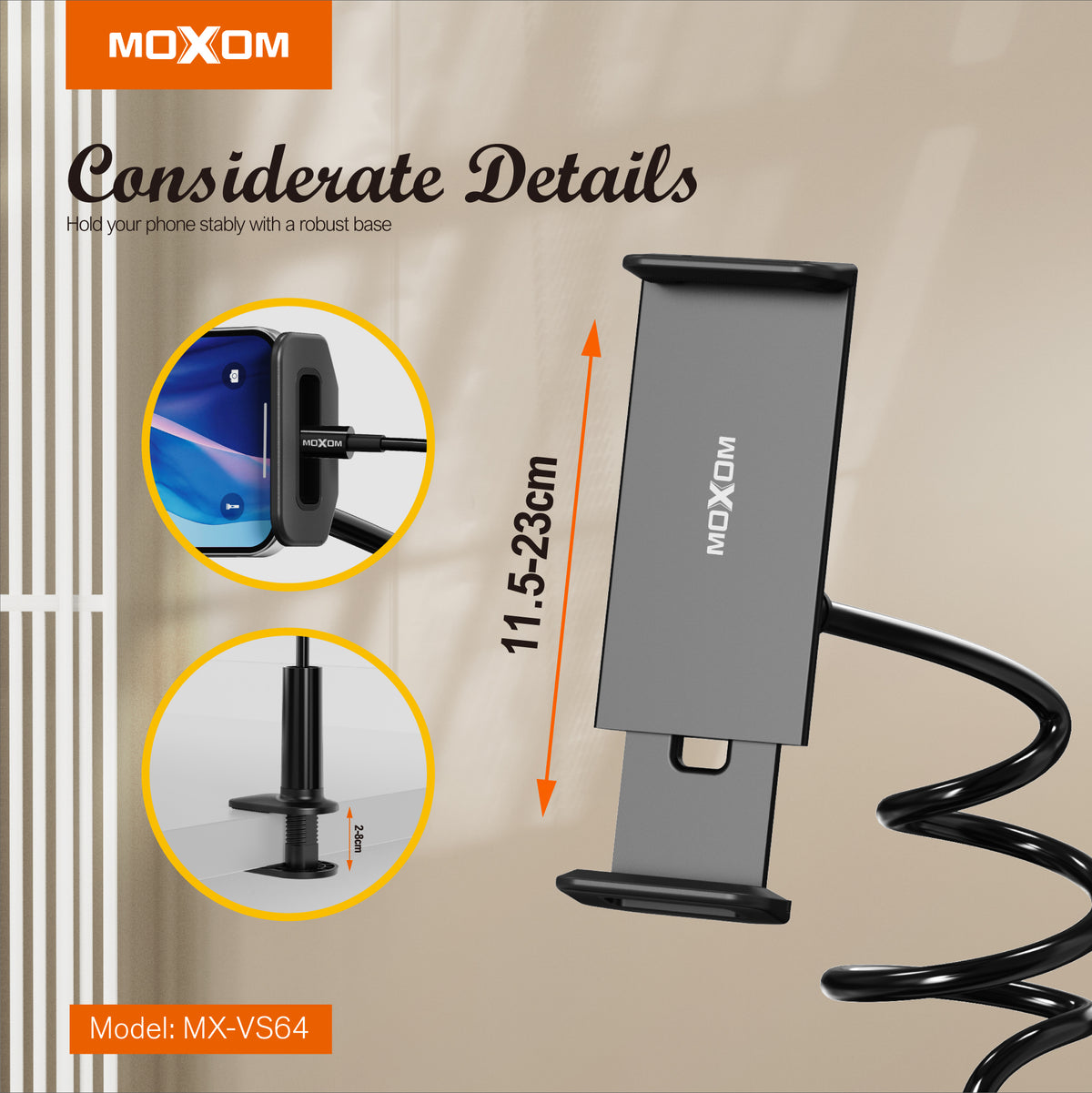 Moxom MX-VS64 Overhead Tablet Mount Stand