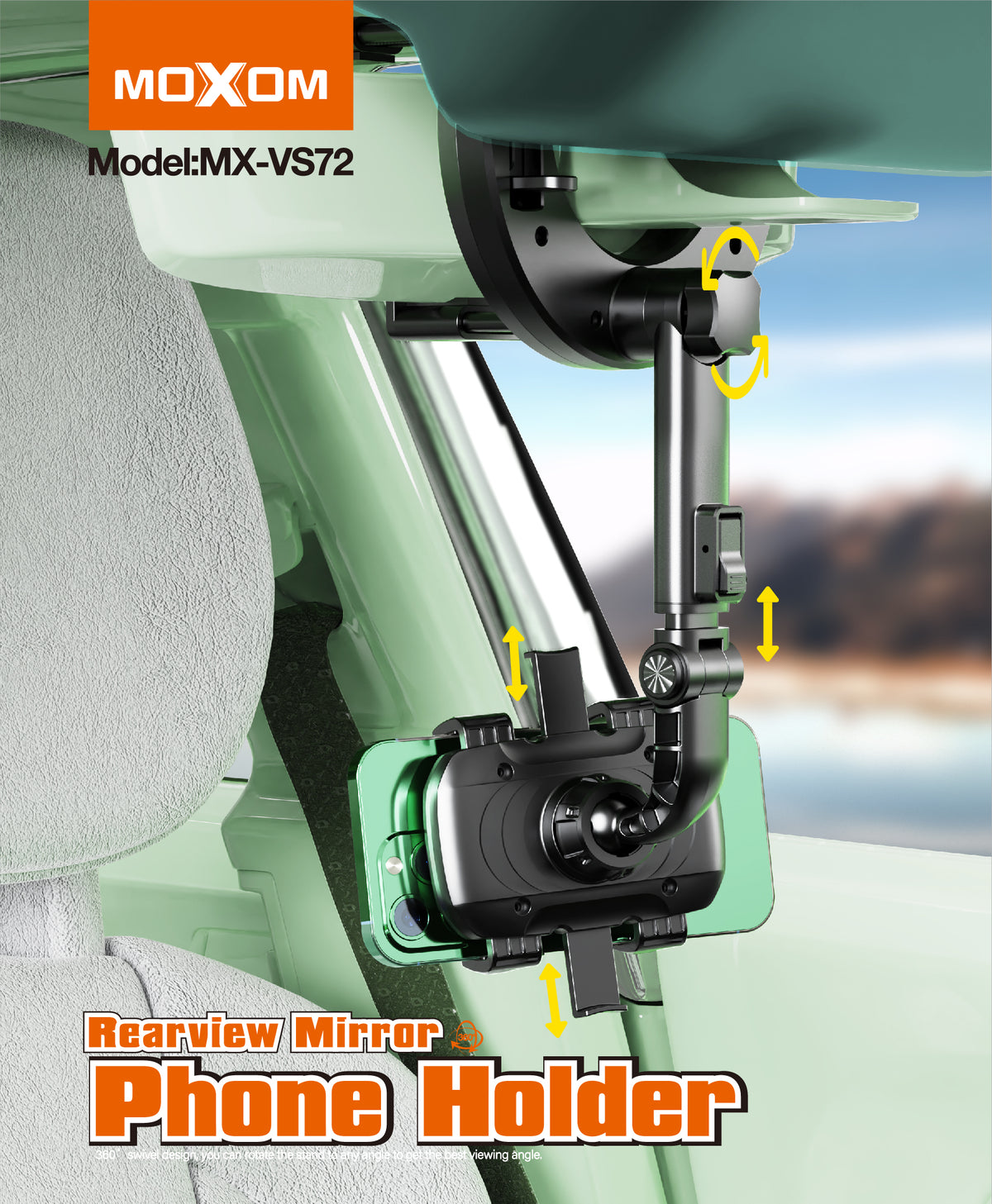 Moxom MX-VS72 Rear-View Mirror Phone Holder