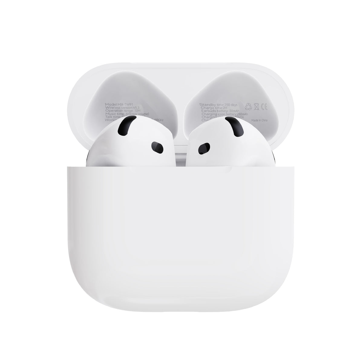 MOXOM MX-TW91 Air 6 Wireless Earbuds – Bluetooth 5.3, 6H Music, 5H Talk, Type-C Charging Case