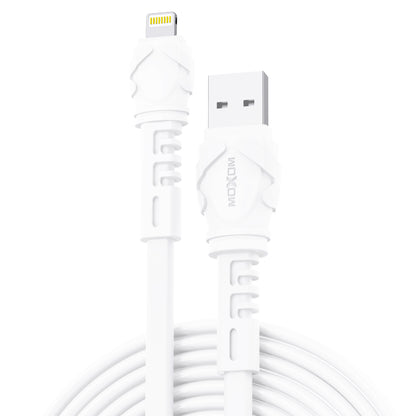 MOXOM MX-CB300 Fast Charging Cable – 3A, Type-C / Lightning / Micro USB, Black or White, 1m