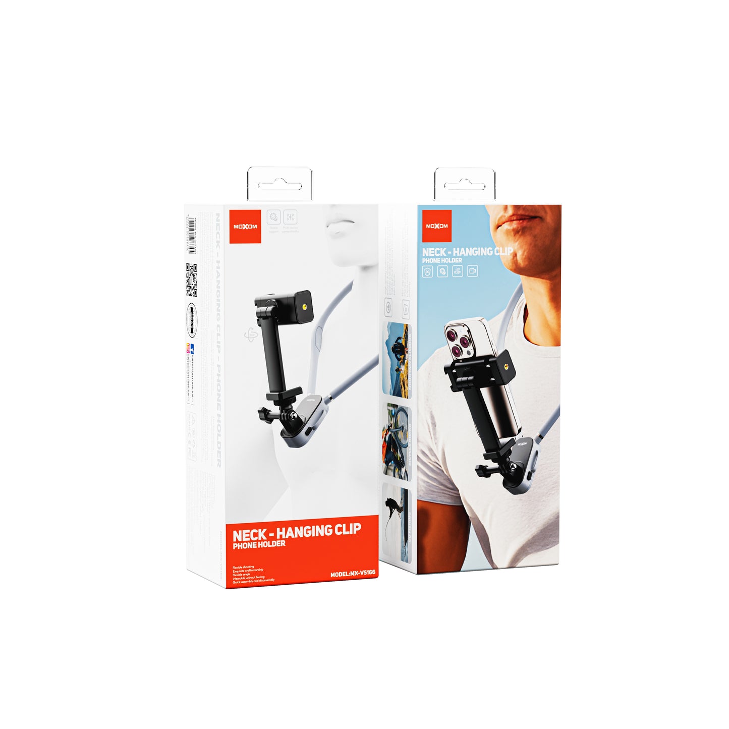Moxom MX-VS166 Neck Hanging Clip Phone Holder Flexible Mobile Stand