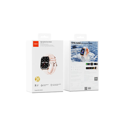 MOXOM MX-WH25 Smart Watch – Square Design, Activity Tracking, Notifications, Pink/Black