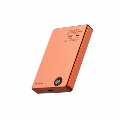 MOXOM MX-PB197 10000mAh Ultra-Thin Wireless Power Bank – 20W PD Fast Charging + 15W Wireless