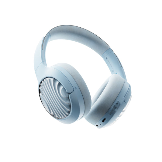 MOXOM LX-WL801 ANC Over-Ear Headphones – Active Noise Cancellation + ENC Calls, Bluetooth 5.4, Black/Beige/Blue