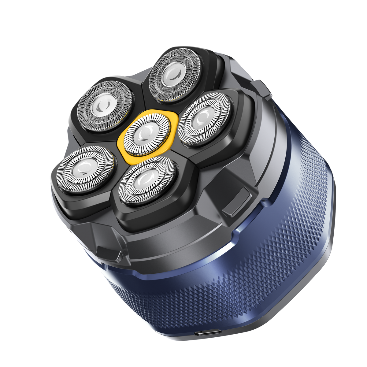MOXOM MX-ER07 6-Head Magnetic Electric Shaver – LCD Display, 150 Min Cordless, Type-C Fast Charge