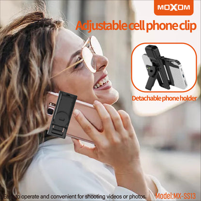 MOXOM MX-SS13 Selfie Stick with Detachable LED Light – 970mm, 6 Brightness Levels, Bluetooth Remote