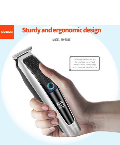 MOXOM MX-ER10 Electric Shaver & Beard Trimmer – Rechargeable, Compact, Travel-Friendly