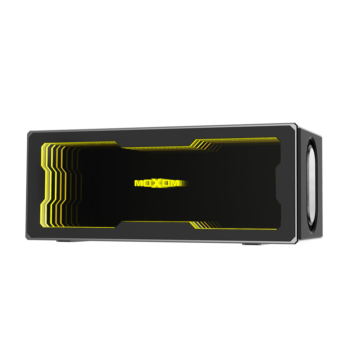MOXOM MX-SK91 Abyss Light Bluetooth Speaker with 15W Wireless Charger – 20W Stereo, Ambient Lighting, BT 5.4