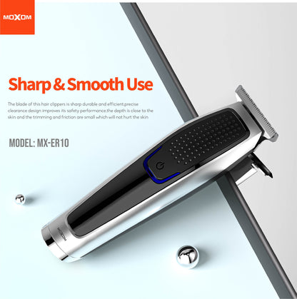 MOXOM MX-ER10 Electric Shaver & Beard Trimmer – Rechargeable, Compact, Travel-Friendly