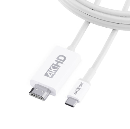 MOXOM MX-AX73 USB-C to HDMI Cable 4K – Connect Laptop or Phone to TV & Monitor, 1.8m