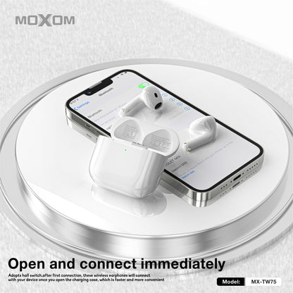 MOXOM MX-TW75 4th Gen Wireless Headphones – 45H Playback, Bluetooth 5.3, All-Day Comfort