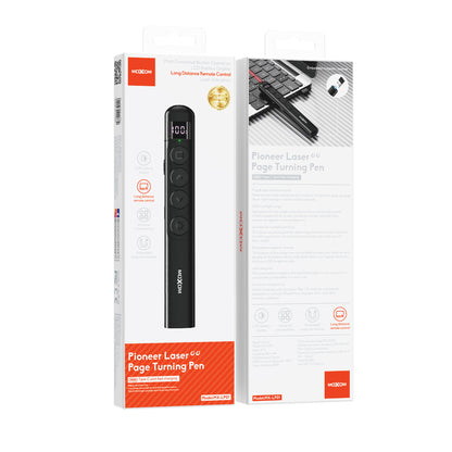 MOXOM MX-LP01 Pioneer Wireless Presenter Laser Pointer – 100m Control, 2.4GHz, Type-C Rechargeable