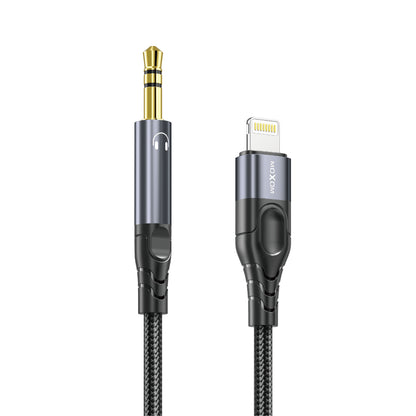 MOXOM LX-AX815 Lightning to 3.5mm AUX Cable – iPhone to Car Stereo, Speaker & Headphones, Braided, 1m