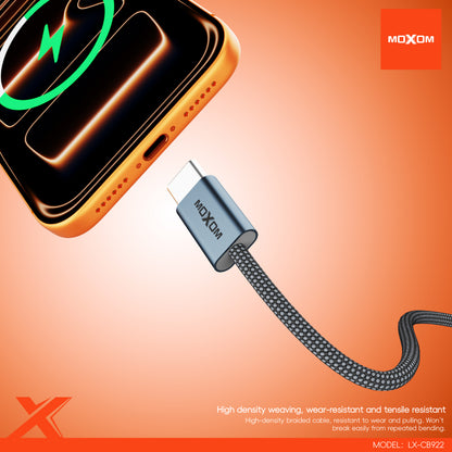 MOXOM LX-CB922 100W USB-C to USB-C Cable – Super Fast Charging for Laptop, Tablet & Phone, 1m