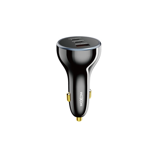 MOXOM LX-VC806 160W 3-Port Car Charger – 100W USB-C Laptop Charging + 30W USB-C + 30W USB-A