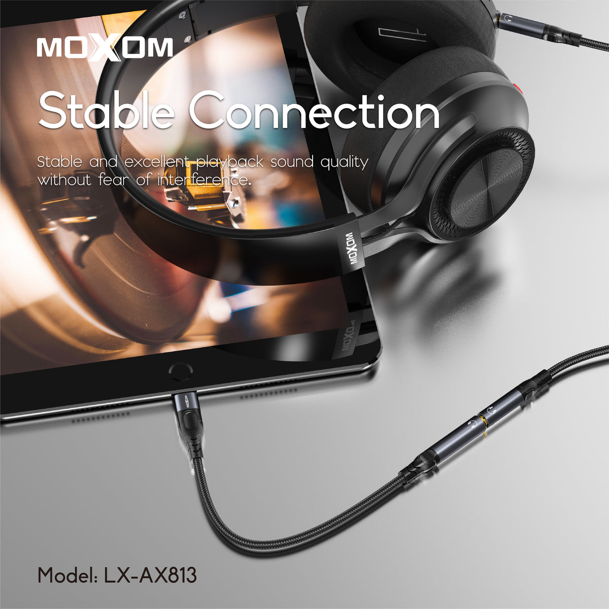 Moxom LX-AX813 Lightning to 3.5mm Audio Adapter
