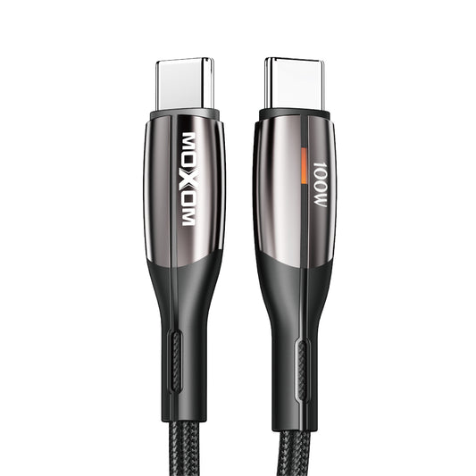 Auto Power-Off PD100W LED Cable Type-C to Type-C – MOXOM LX-CB855