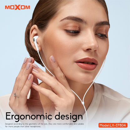 3.5mm AUX Dynamic Wired Earphone – MOXOM LX-EP804