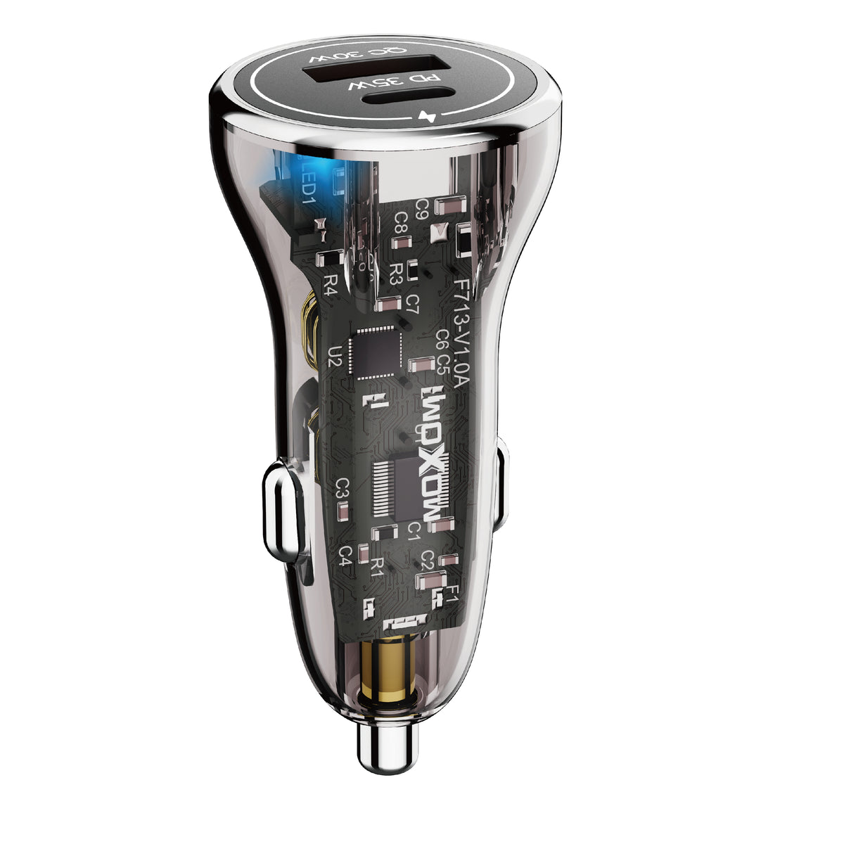 Moxom LX-VC805 65W PD+QC Transparent Car Charger