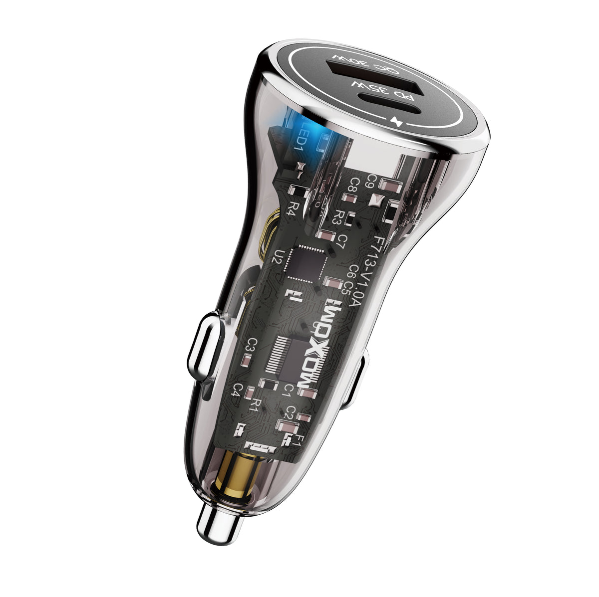 Moxom LX-VC805 65W PD+QC Transparent Car Charger