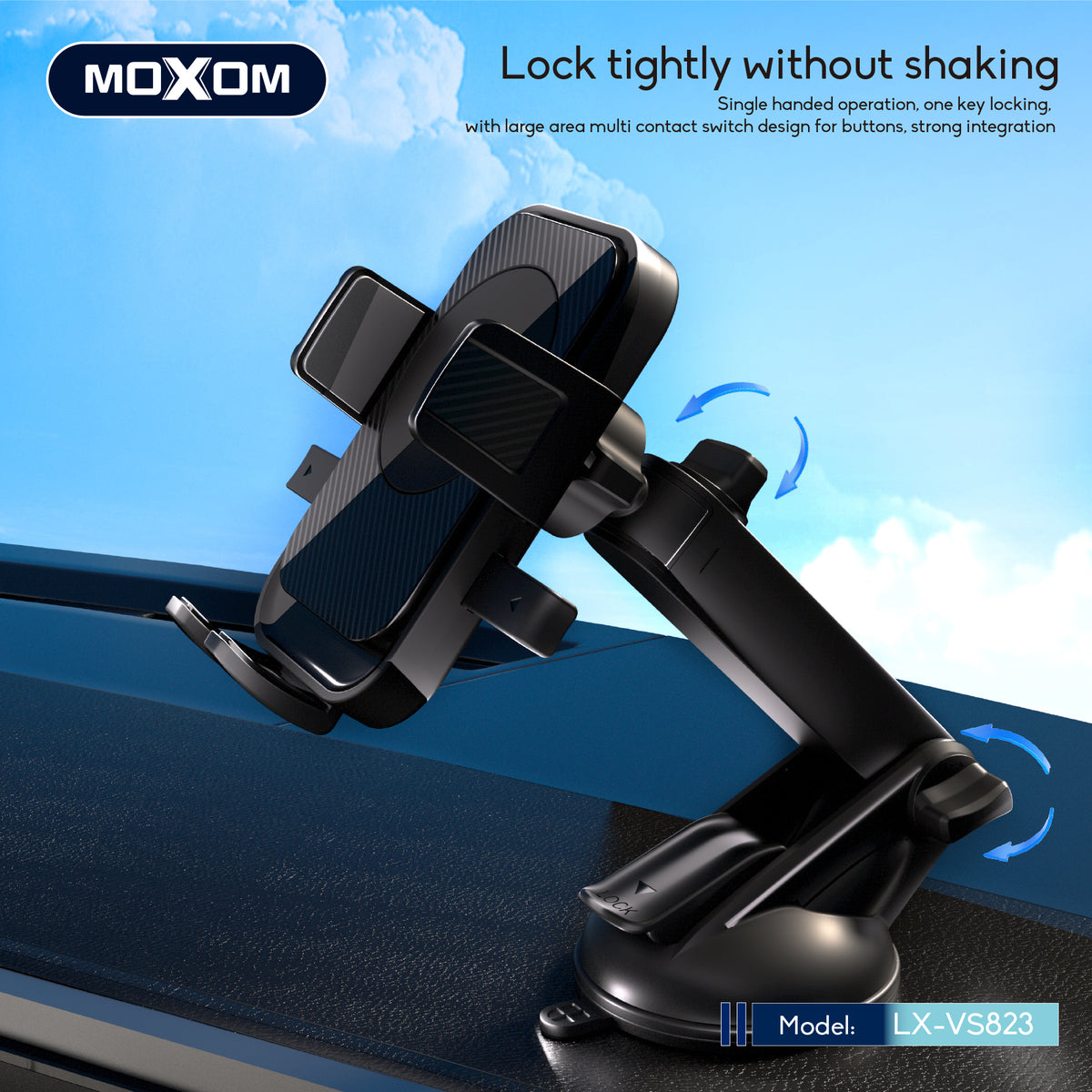 Extendable Dashboard Phone Holder – MOXOM LX-VS823