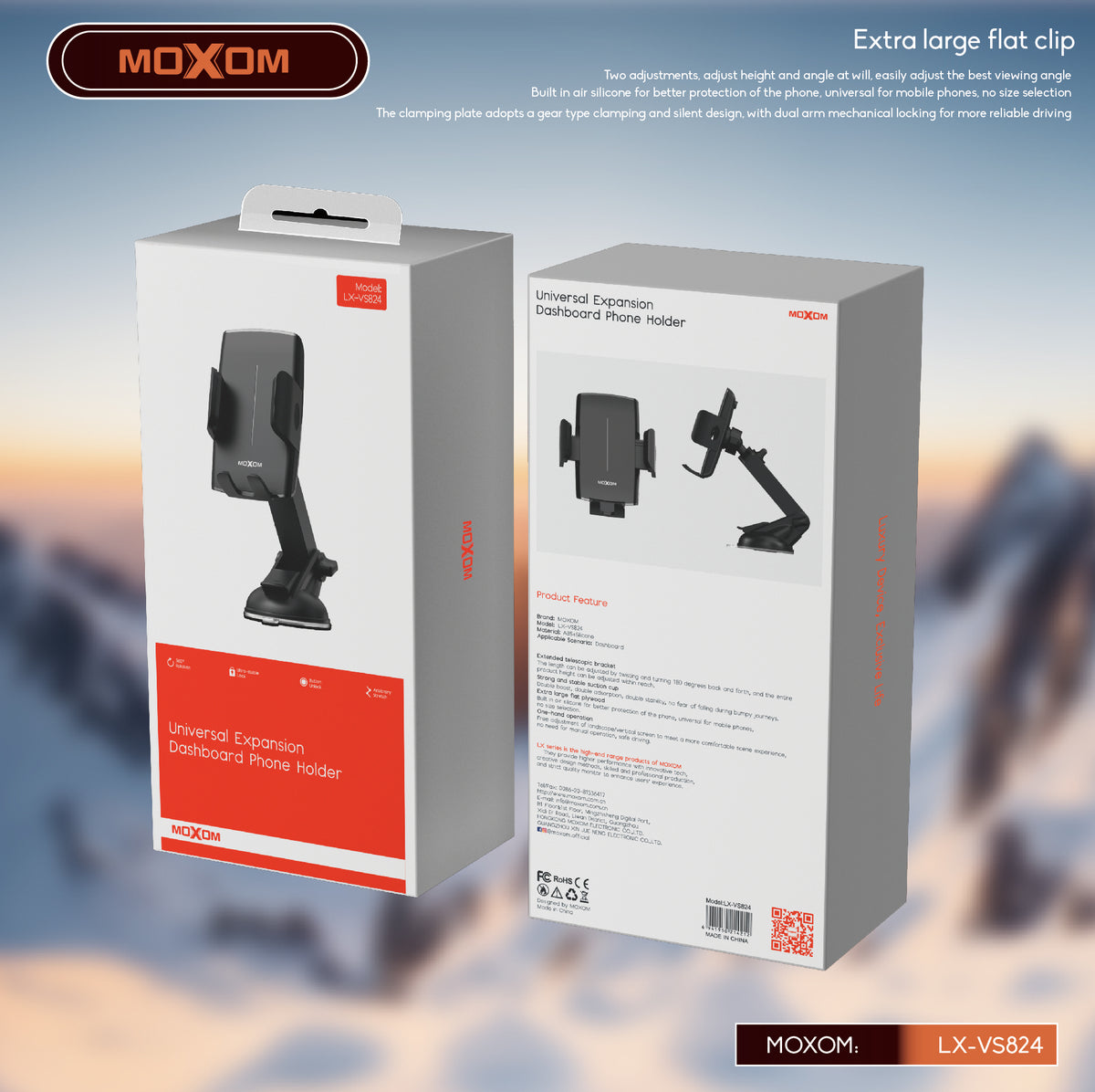 Universal Expanding Dashboard Phone Holder – MOXOM LX-VS824