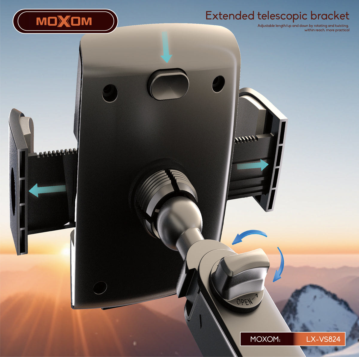 Universal Expanding Dashboard Phone Holder – MOXOM LX-VS824