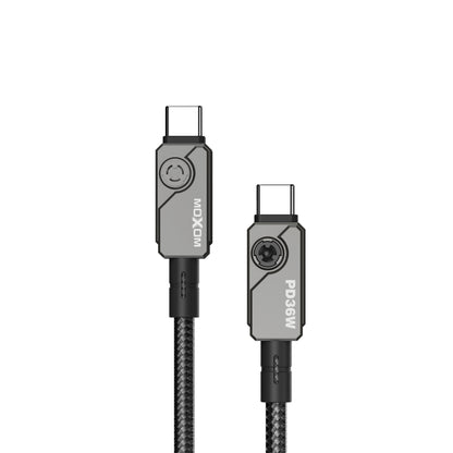 MOXOM MX-CB253 Mech USB-C to USB-C Cable – 60W PD Fast Charging, Reinforced Build, 1.2m