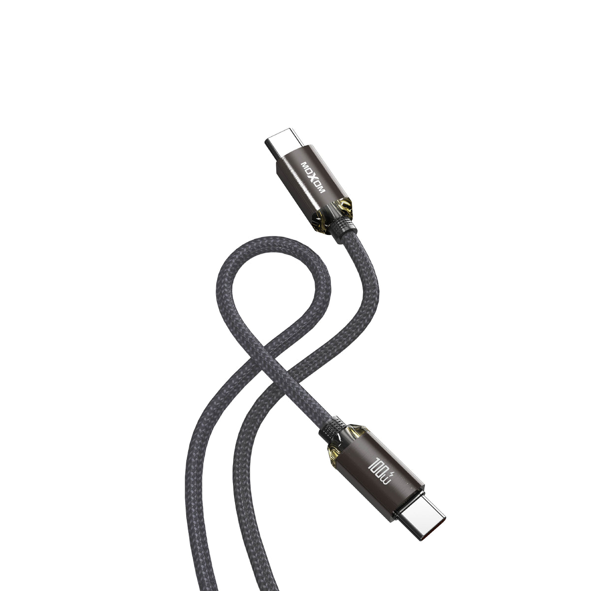 MOXOM MX-CB271 100W USB-C to USB-C PD Cable – Braided, Laptop & Phone Fast Charging, 1.2m