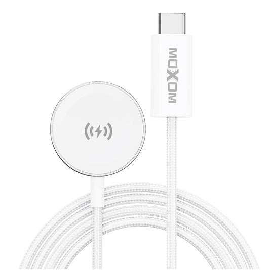 MOXOM MX-CB343WL Magnetic Smartwatch Charging Cable – 2.5W, Woven & Aluminium Alloy, 1m