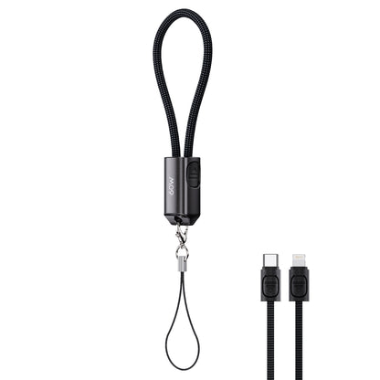 MOXOM MX-CB345 Keychain USB-C to Lightning Cable – 36W Fast Charging, Zinc Alloy & Nylon, 22cm