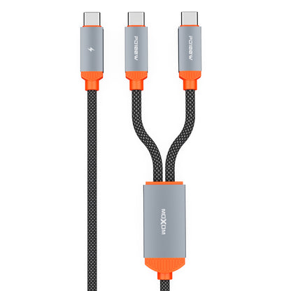 MOXOM MX-CB355 Meteor USB-C to USB-C Cable – PD 100W Fast Charging + Data, 1.2m, Black