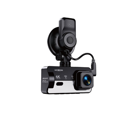 MOXOM MX-DC01 4K WiFi Dash Cam – 3.16" IPS Screen, App Control, GPS Support, 139° Wide Angle