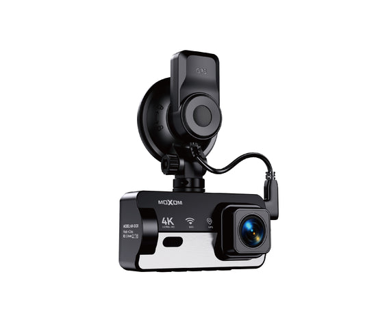 MOXOM MX-DC01 4K WiFi Dash Cam – 3.16" IPS Screen, App Control, GPS Support, 139° Wide Angle