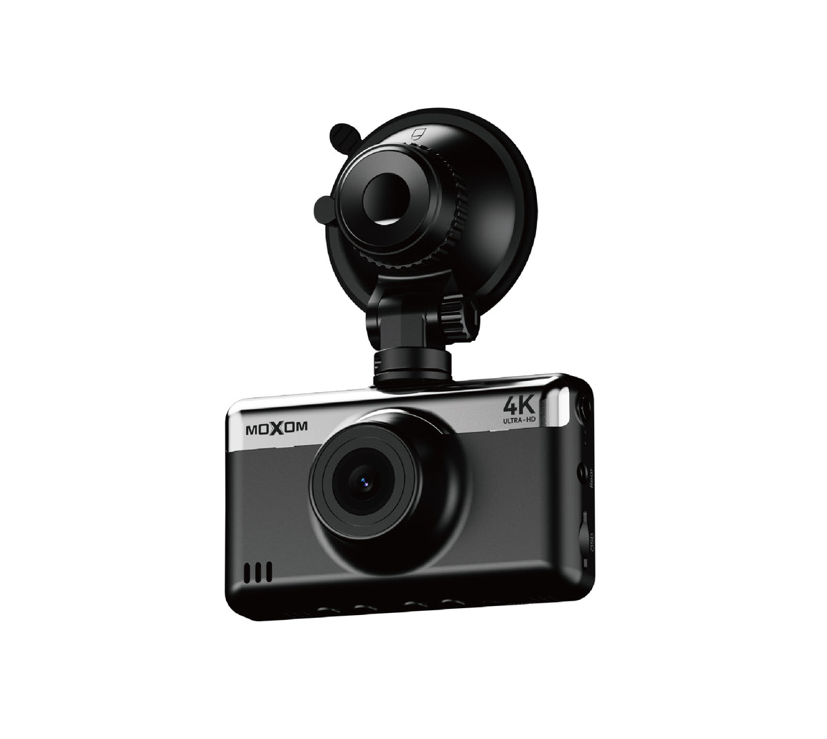 MOXOM MX-DC02 4K Dash Cam with Rear Camera – 3" IPS Screen, G-Sensor, Loop Recording, Super Capacitor