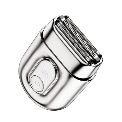 MOXOM MX-ER09 Cyber Mini Magnetic Electric Shaver – 80 Min Cordless, 1H Type-C Charge, Travel Size