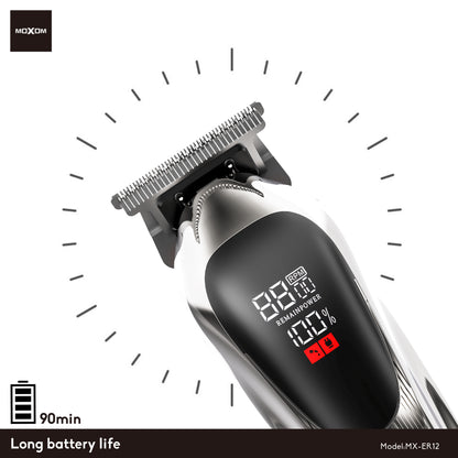 MOXOM MX-ER12 2-in-1 Electric Shaver & Beard Trimmer – Rechargeable, Close Shave & Precision Styling