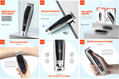 MOXOM MX-ER10 Electric Shaver & Beard Trimmer – Rechargeable, Compact, Travel-Friendly