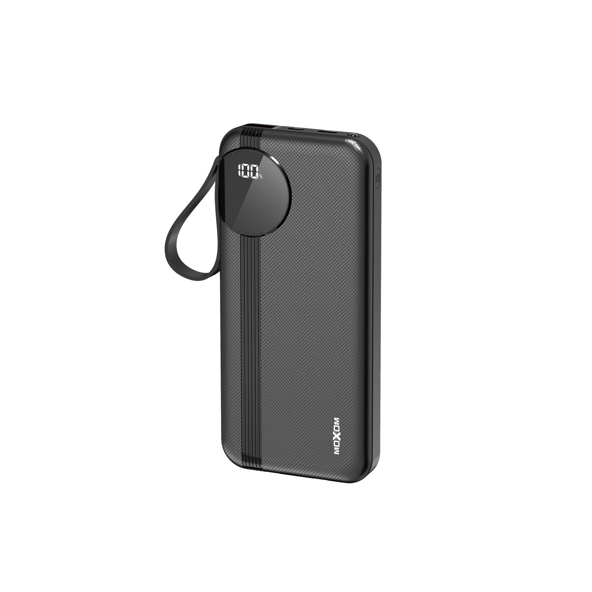 MOXOM MX-PB189 10000mAh Power Bank – 22.5W Fast Charging, Built-in Lightning Cable, Type-C & USB-A