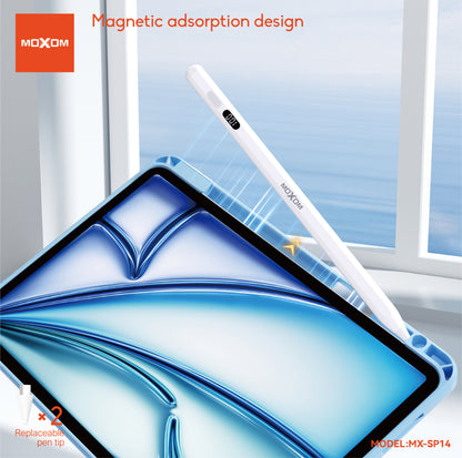 MOXOM MX-SP14 Rechargeable Stylus Pen – Precision Capacitive Touch, 10H Use, Type-C, Aluminium Body