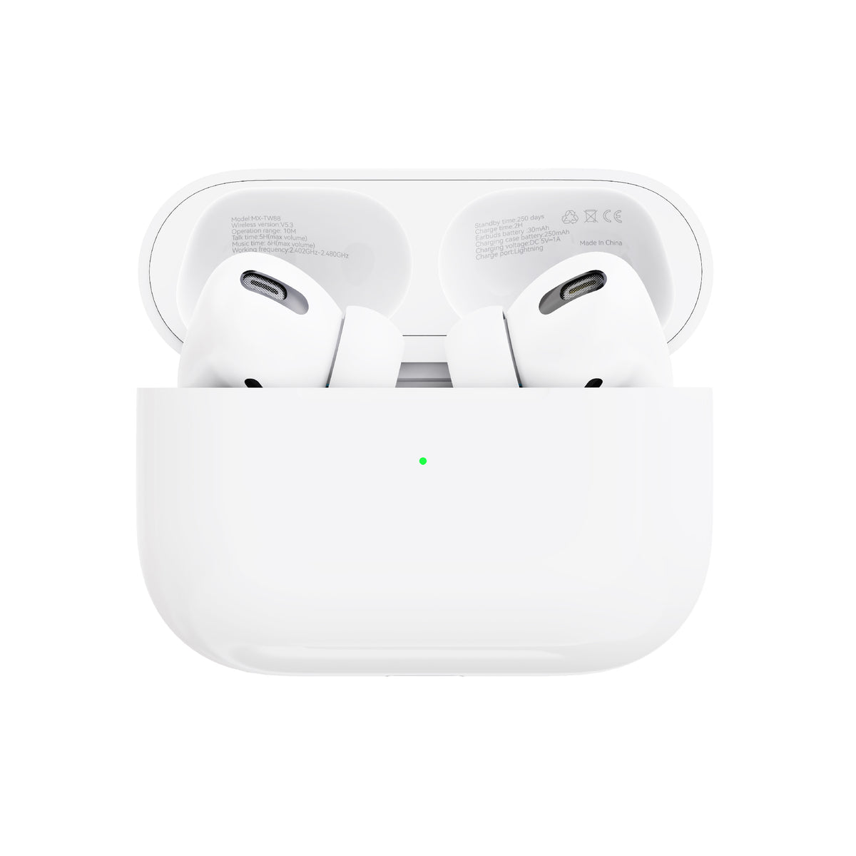 MOXOM MX-TW88 Air 3 Wireless Earbuds – Bluetooth 5.3, 6H Playback, Lightning Charging Case