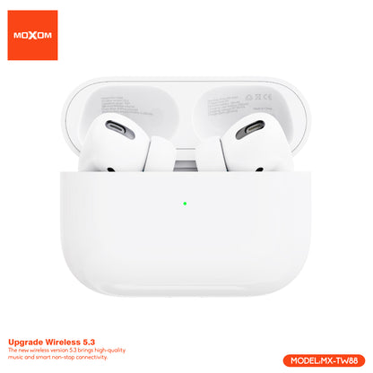 MOXOM MX-TW88 Air 3 Wireless Earbuds – Bluetooth 5.3, 6H Playback, Lightning Charging Case