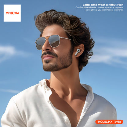 MOXOM MX-TW88 Air 3 Wireless Earbuds – Bluetooth 5.3, 6H Playback, Lightning Charging Case