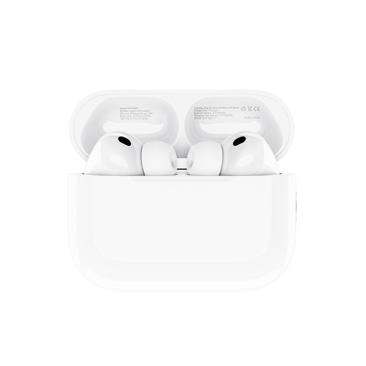 MOXOM MX-TW92 Air 8 Wireless Earbuds – Bluetooth 6.0, 5H Music, Clear Calls, Type-C Case