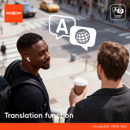 MOXOM MX-TW96 HeartPulse ANC Wireless Earbuds – Noise Cancelling up to 25dB, Bluetooth 6.0, 13mm Driver