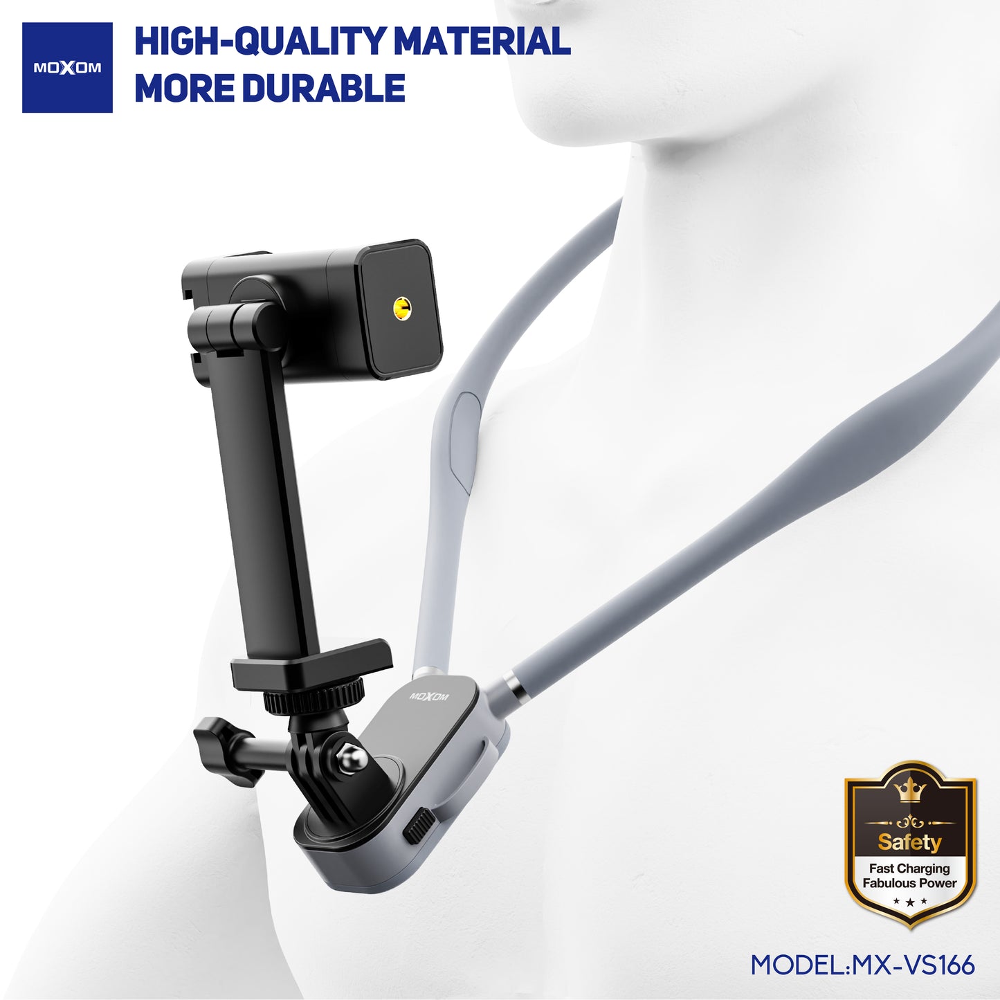 Moxom MX-VS166 Neck Hanging Clip Phone Holder Flexible Mobile Stand