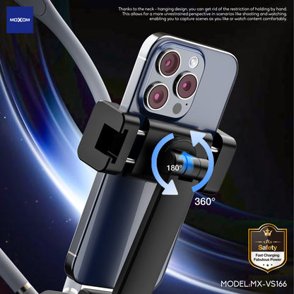 MOXOM MX-VS166 Neck Phone Holder – Flexible Hands-Free Clip, Adjustable, Fits Most Phones